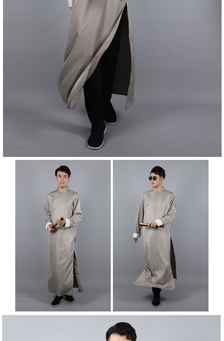 Мужская национальная рубашка в стиле республики с длинным платьем оптом