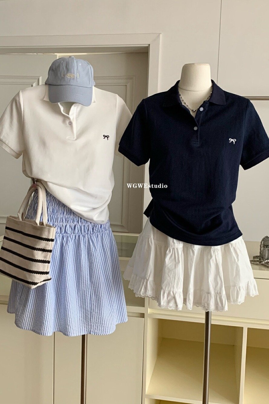 Блузка с вышивкой и бабочкой на воротнике 2024 лето оптом