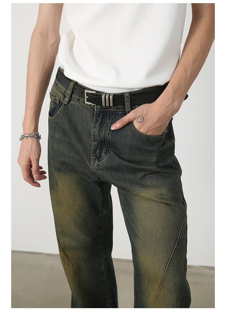 Новые джинсы с высокой талией и узкими штанинами оптом из Китая