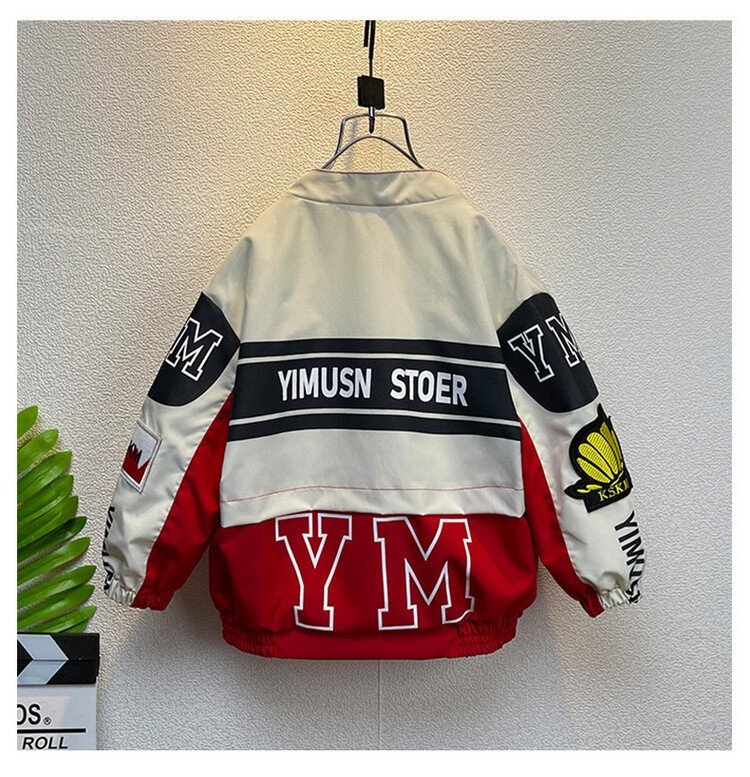 Детская мото-куртка 2023 весна-осень оптом из Китая