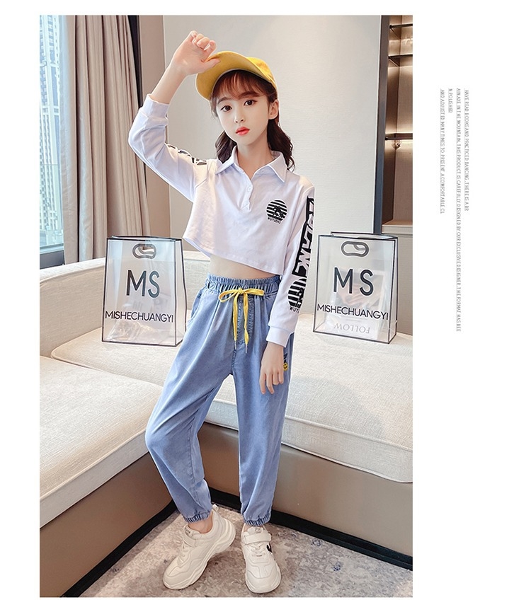 Летние джинсы для девочек оптом из Китая