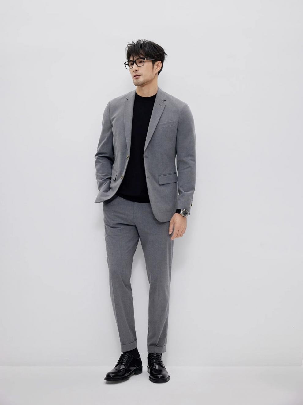 Мужская вязаная футболка с круглым воротом оптом