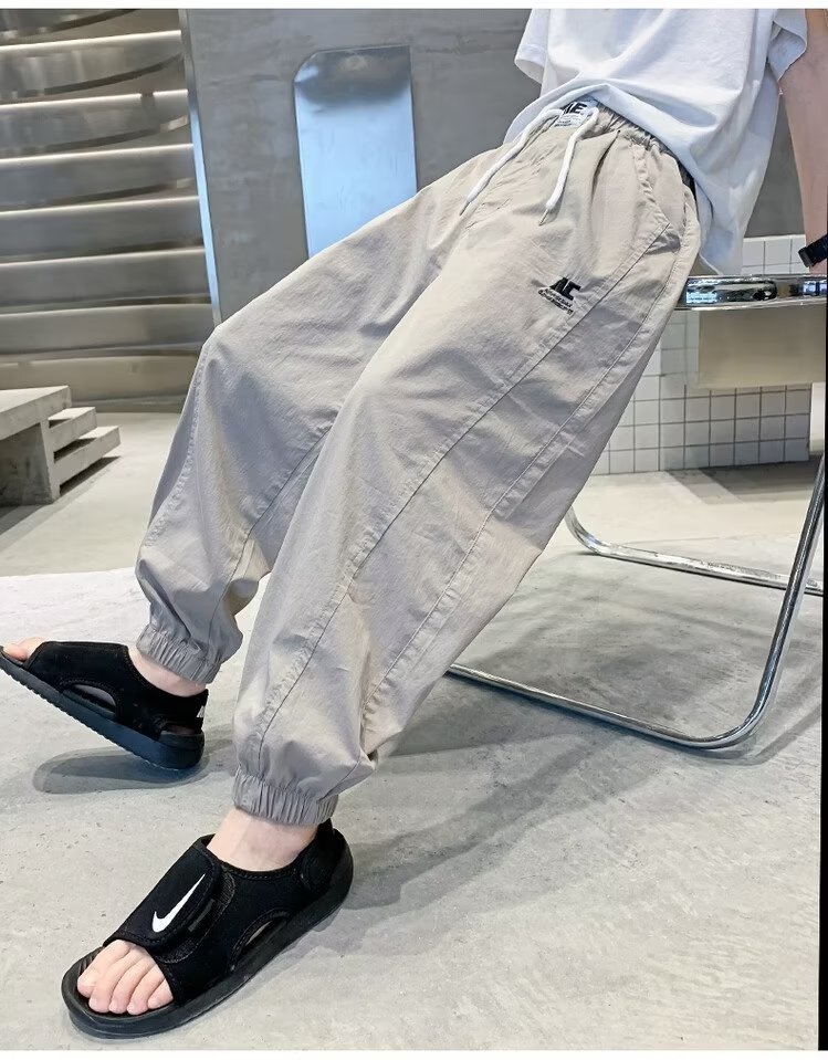 Детские летние хлопковые брюки 2024 нового дизайна оптом