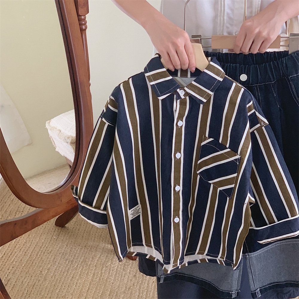 Детская куртка в полоску осенняя 2024 оптом из Китая