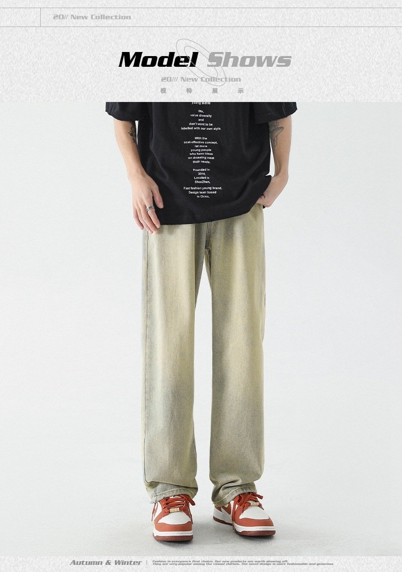 Wassup Мужские джинсы прямого кроя оптом из Китая