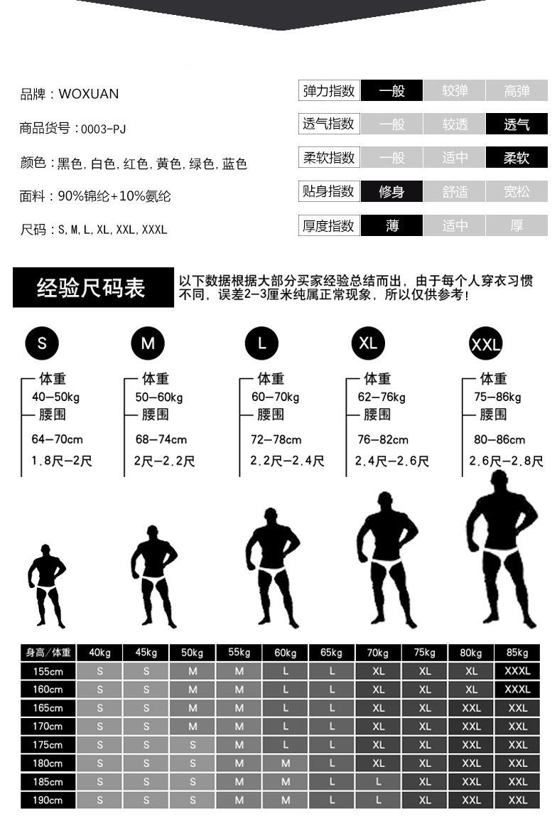 Мужские трусы WOXUAN оптом из Китая