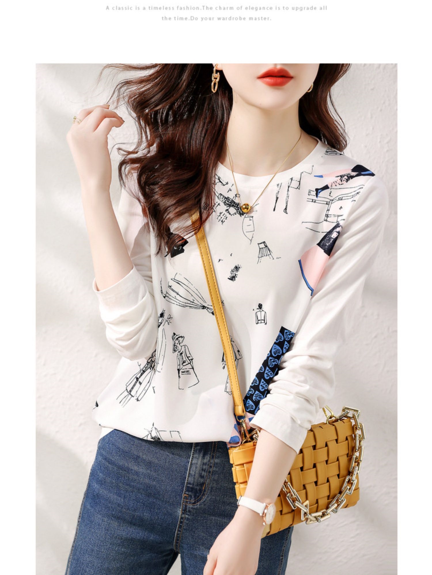 Базовая футболка с длинным рукавом оптом из Китая