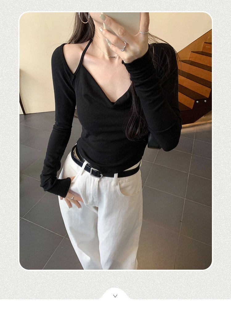 Толстовка с длинным рукавом и завышенным воротником оптом