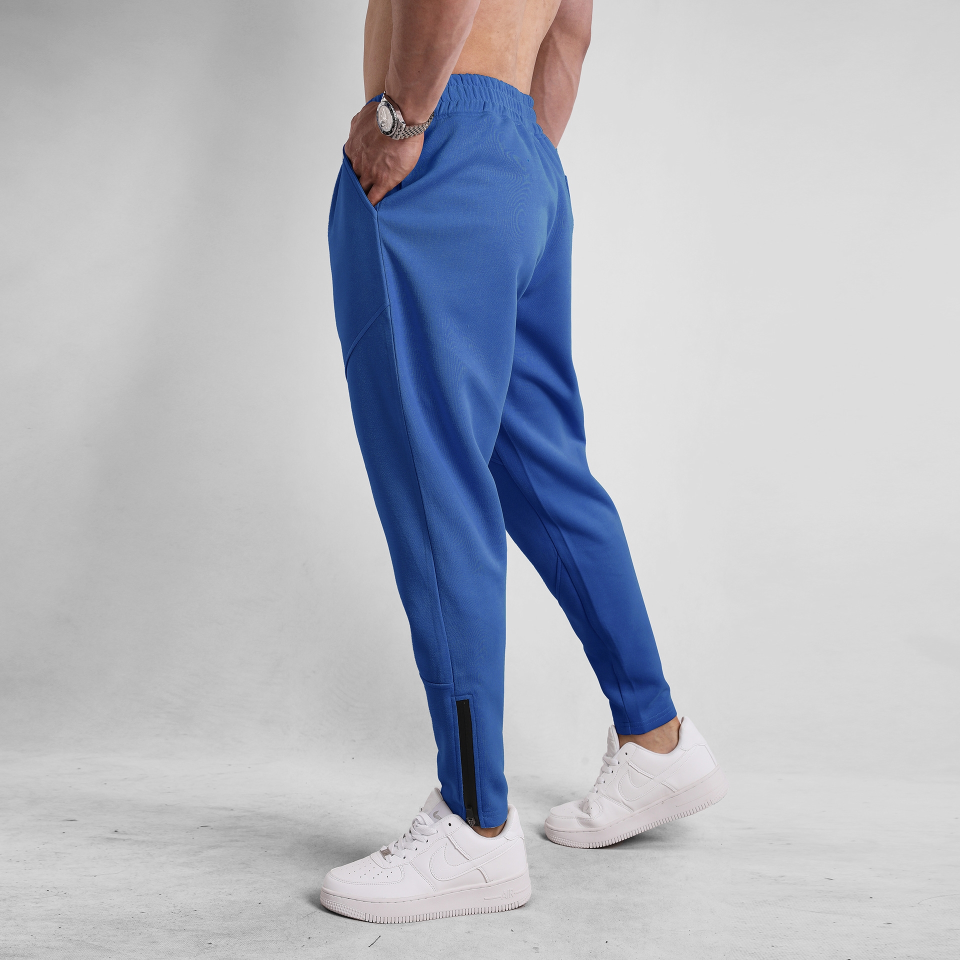 Мужские спортивные брюки с завышенной талией оптом из Китая