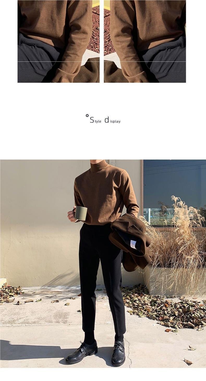 Мужской свитер с высоким воротником оптом