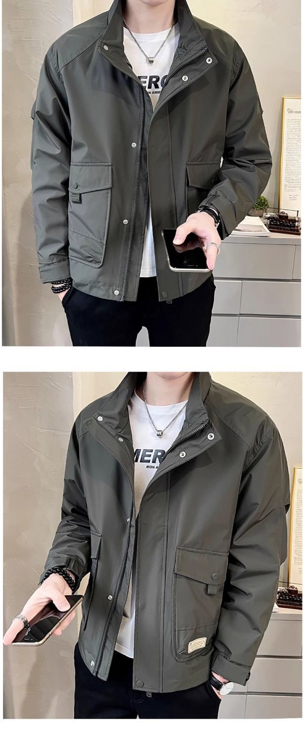 Мужская куртка 2024 новая весна и осень оптом из Китая