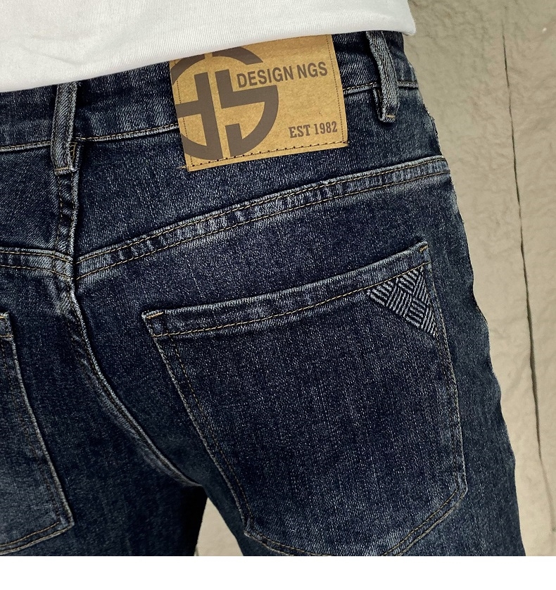 Джинсы мужские 2024 весна-осень узкие свободные джинсы в американском стиле оптом из Китая