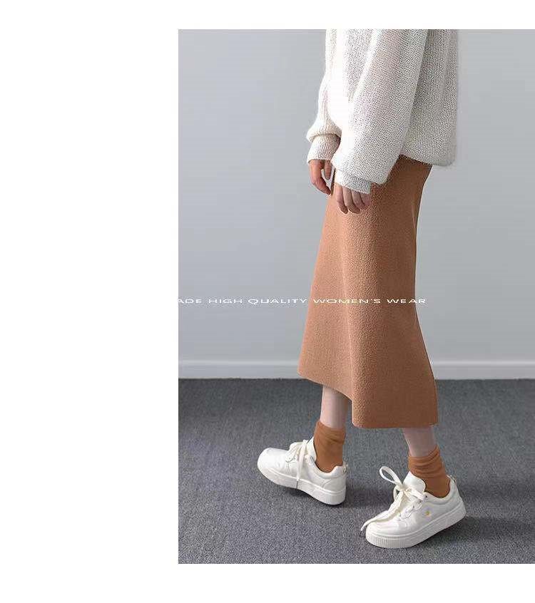 Женская длинная юбка с разрезом сзади оптом из Китая