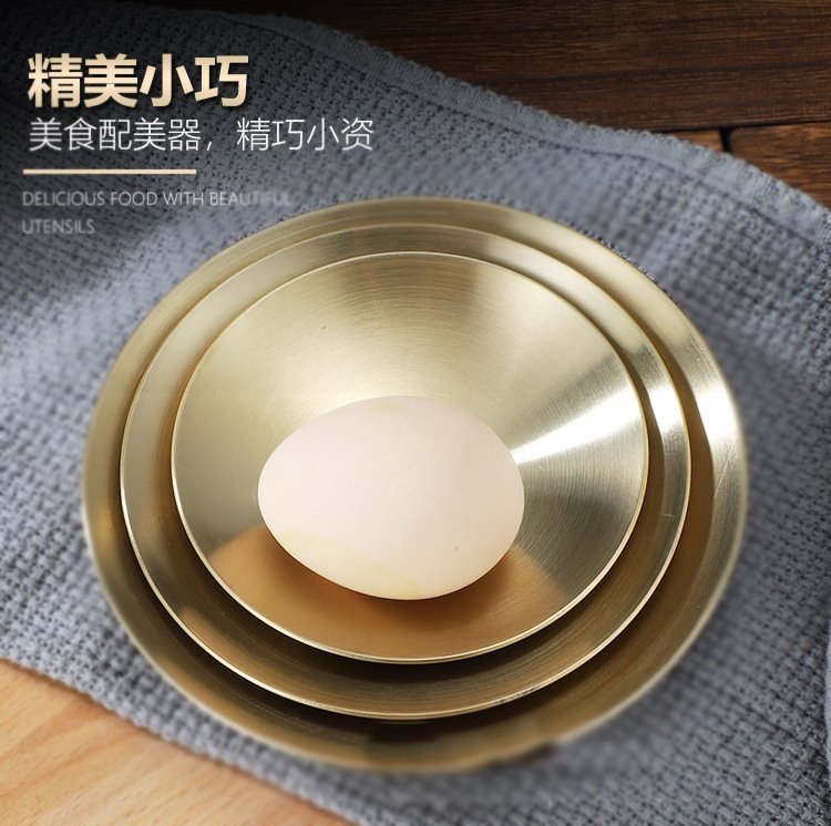 Корейская нержавеющая стальная тарелка для закусок оптом