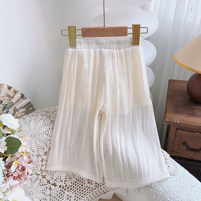 Детские широкие летние брюки для девочек оптом