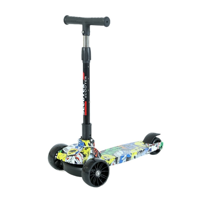 Детский трехколесный складной самокат оптом