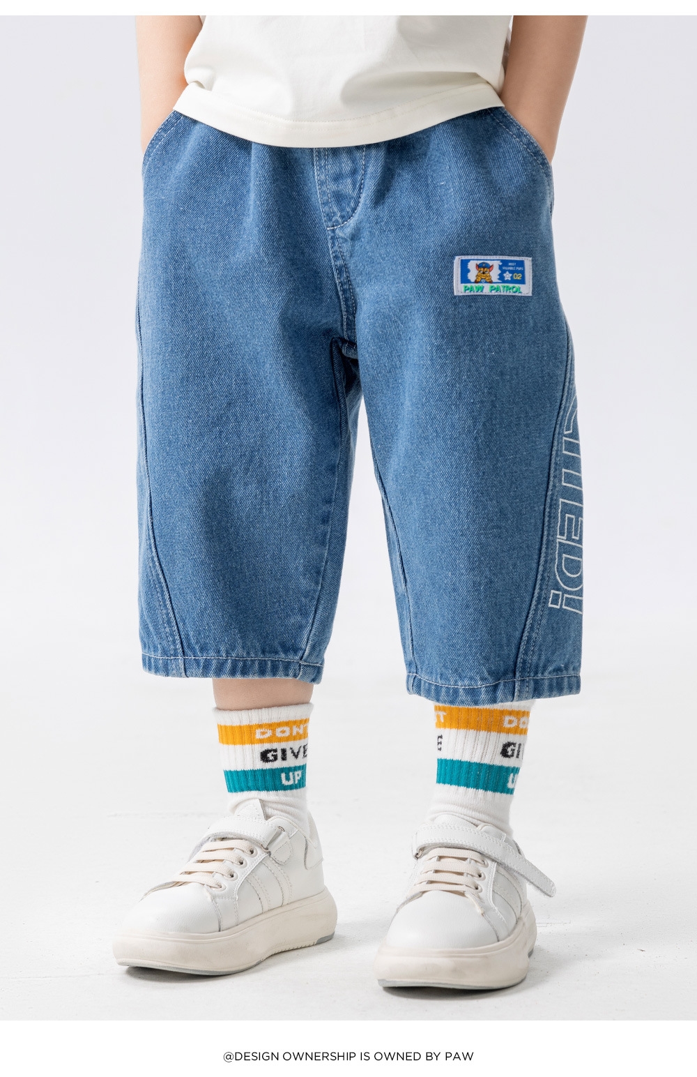 Детские джинсы 2024 лето новые мальчики брюки оптом из Китая