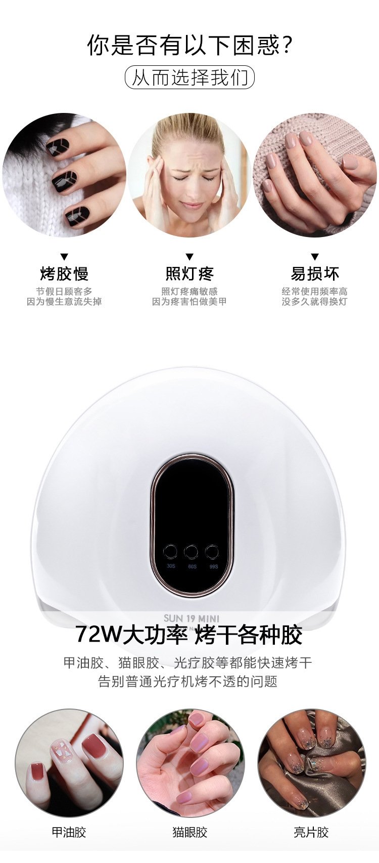 72W лампа для маникюра LED оптом