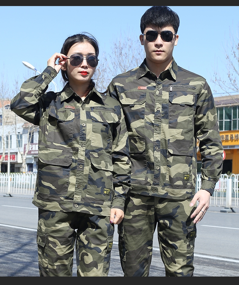 Мужской рабочий костюм из чистого хлопка оптом из Китая