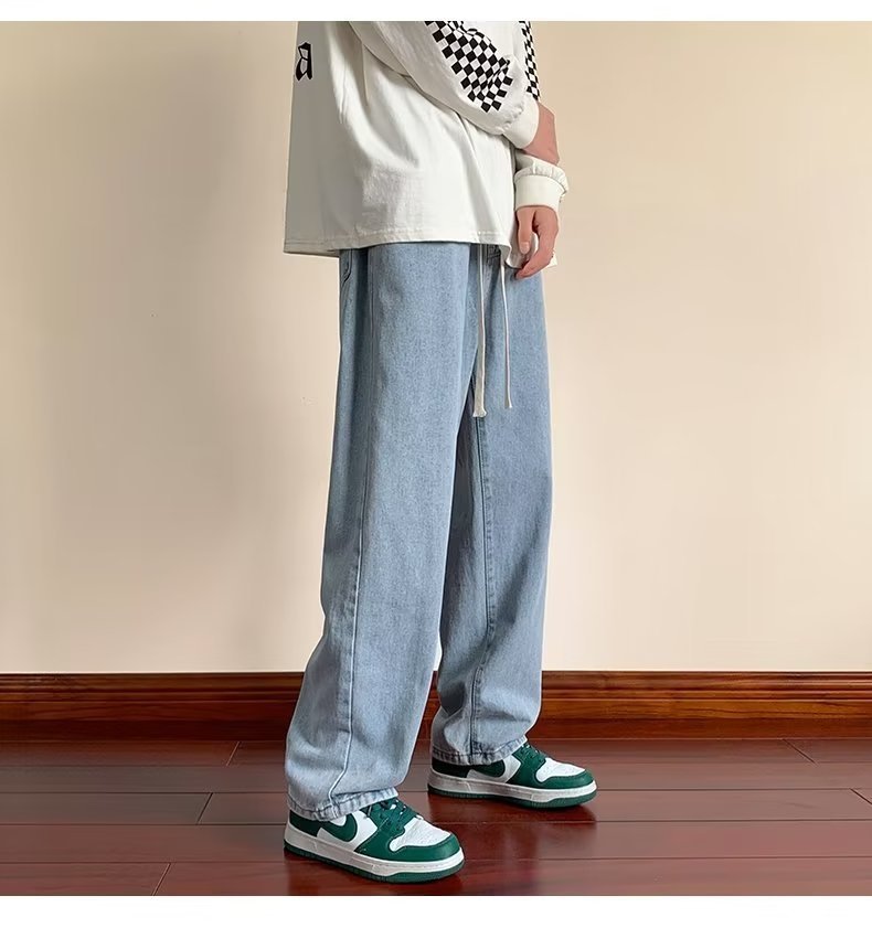 Черно-серые мужские джинсы весна 2023 оптом из Китая