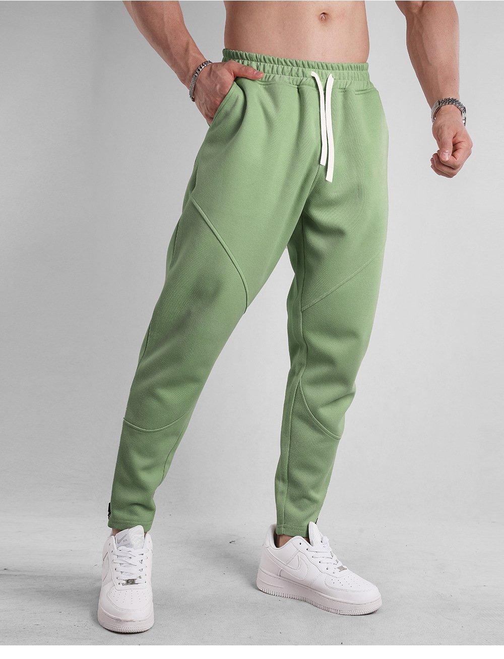 Мужские спортивные брюки с завышенной талией оптом из Китая