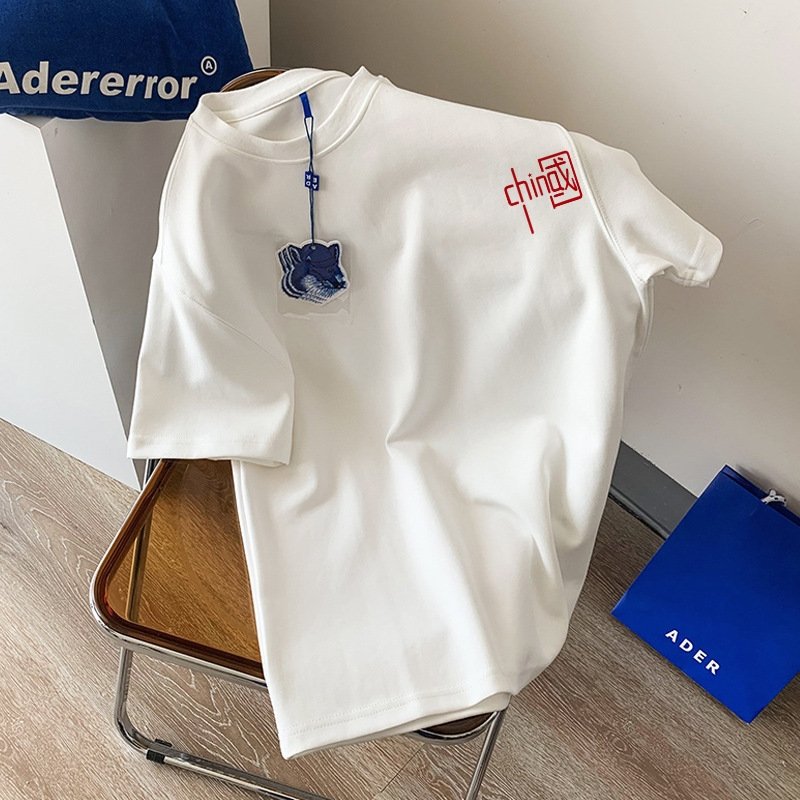 Летняя футболка из чистого хлопка с дизайном и принтом 2023 оптом