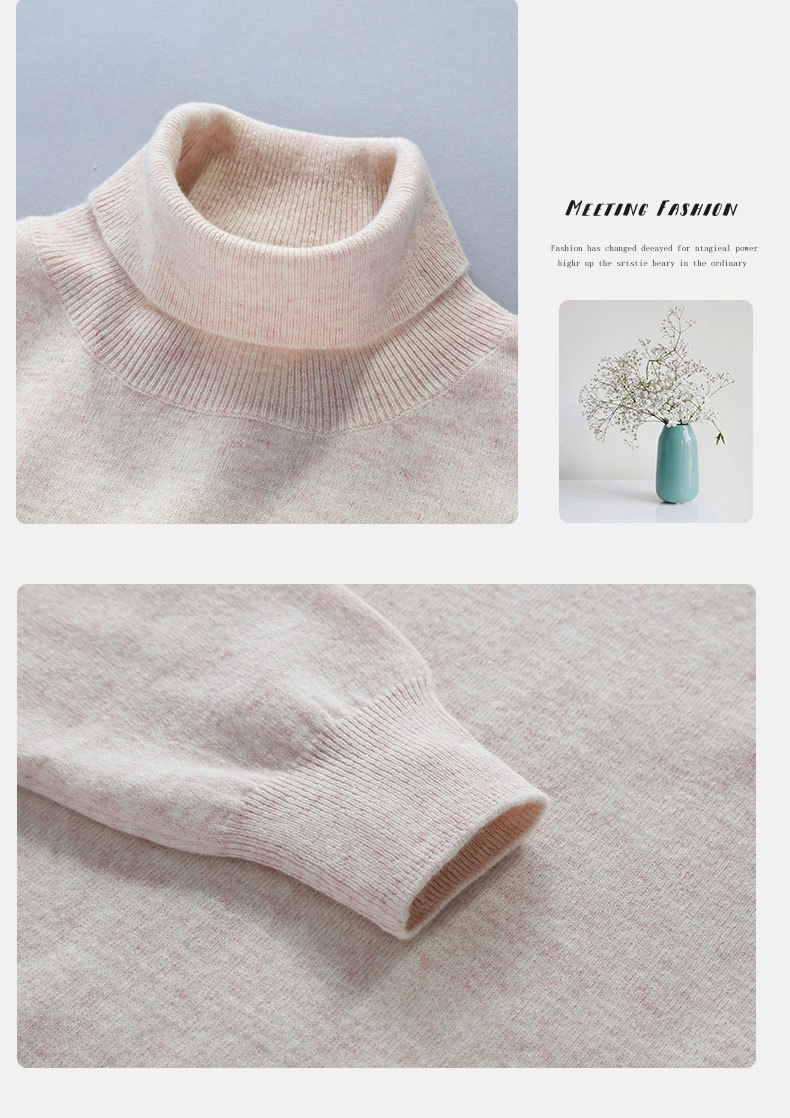 Мужской свитер с высоким воротником на осень и зиму оптом из Китая