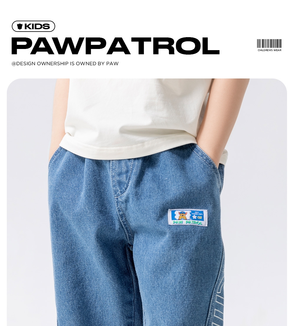 Детские джинсы 2024 лето новые мальчики брюки оптом из Китая