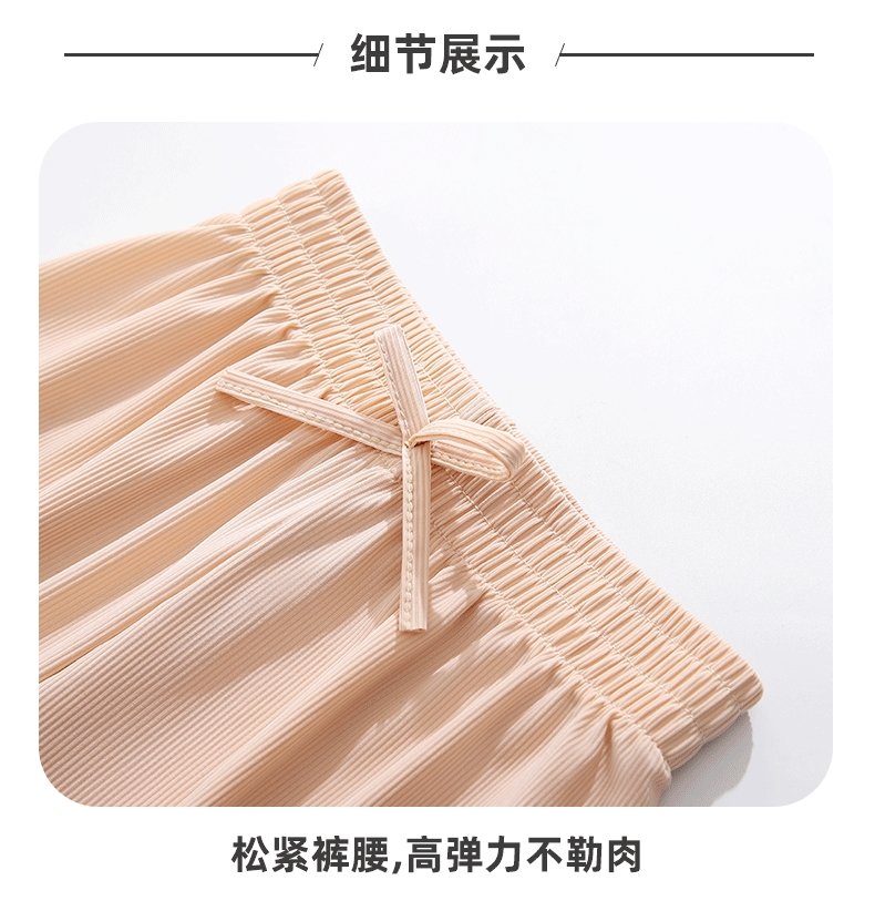 Детские летние широкие брюки из хлопкового шелка оптом