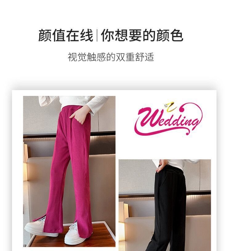 Детские летние широкие брюки с разрезами оптом