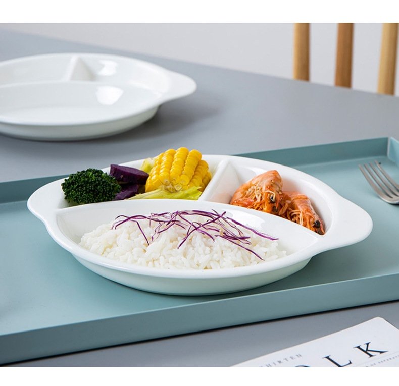 Детская тарелка из костяной фарфоровой керамики оптом