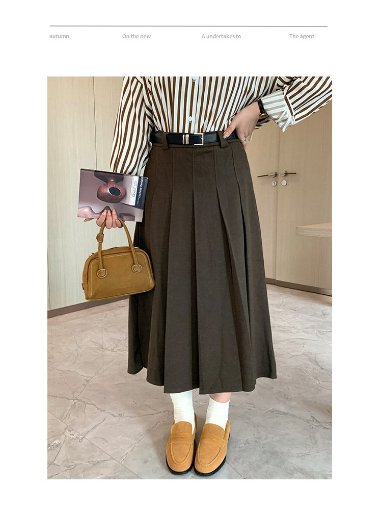 Женская юбка высокой талии с поясом оптом из Китая