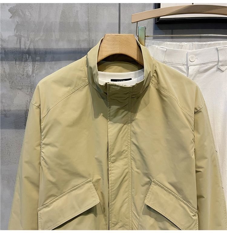 Мужская куртка в стиле хипстер с высоким воротником оптом из Китая