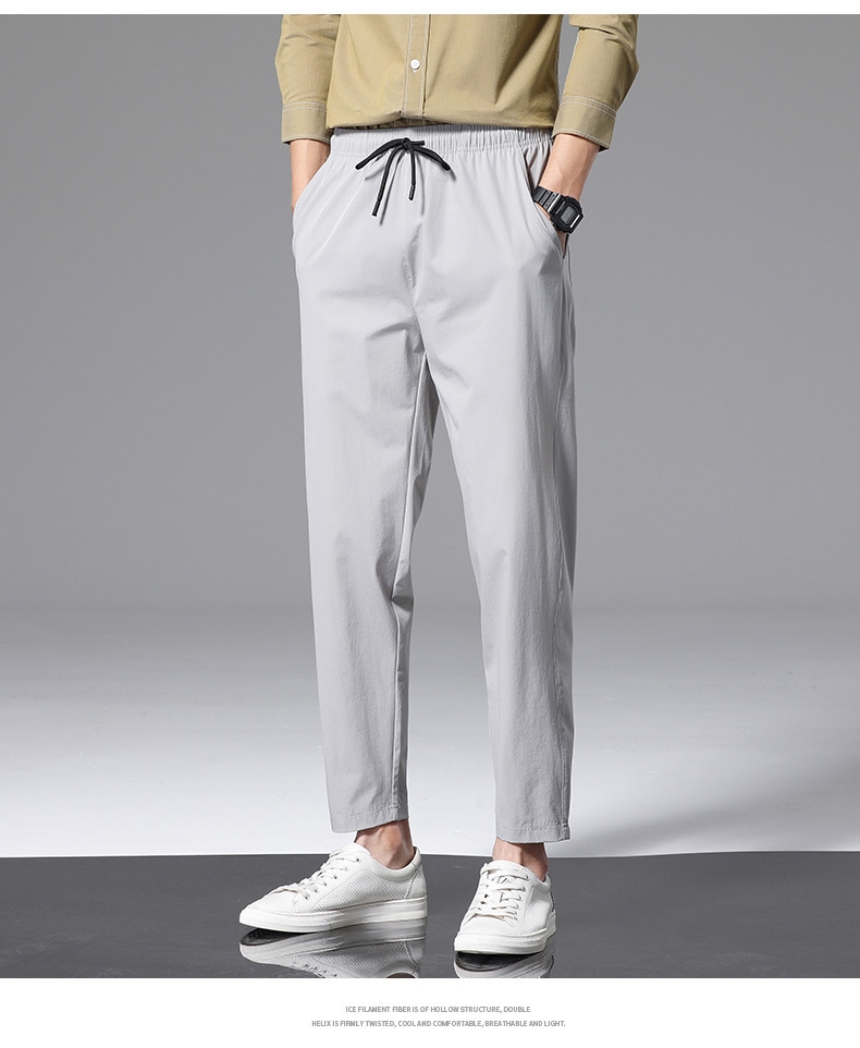 Летние мужские брюки из легкого материала оптом из Китая