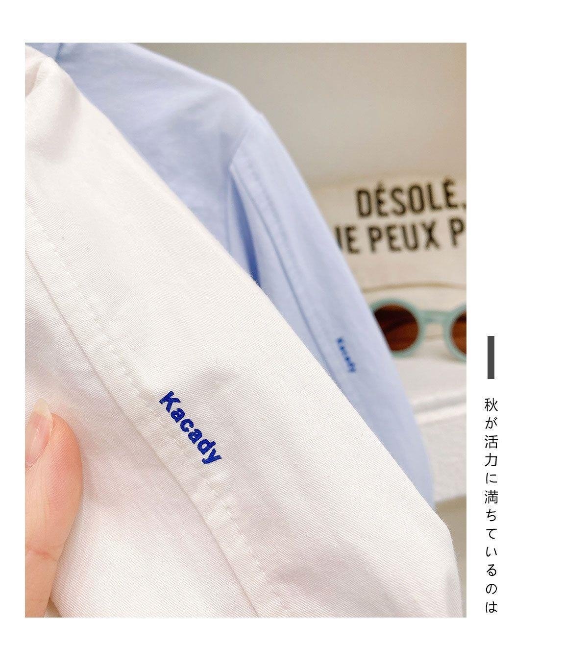 Мальчик-белая рубашка детская весна 2024 оптом из Китая