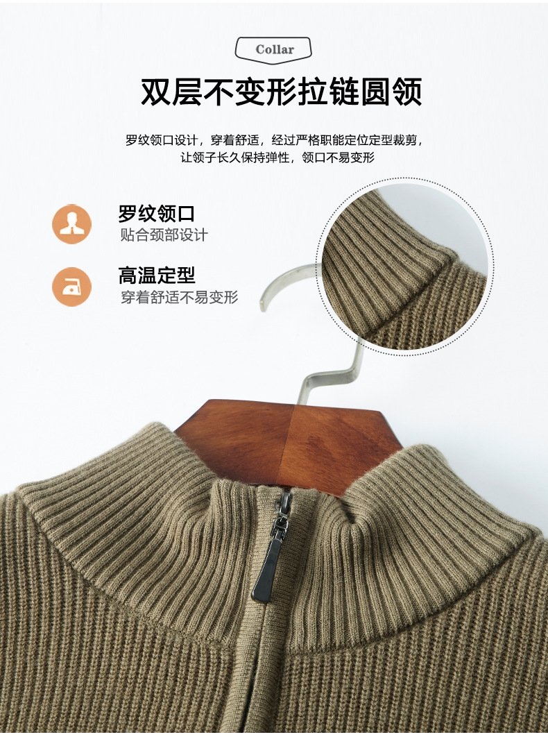 Мужской свитер из 100% шерсти оптом