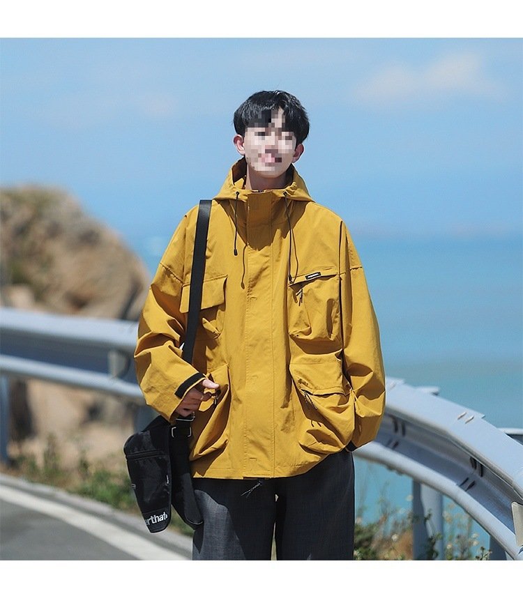 Ветровка военного стиля с капюшоном оптом из Китая