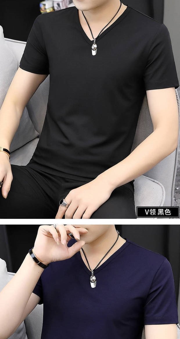 Мужская футболка из модала и льна оптом из Китая