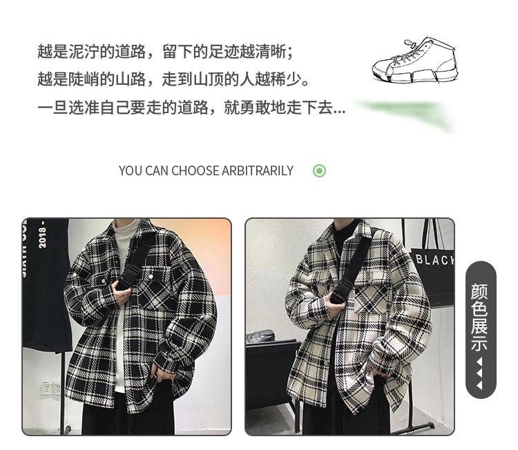 Мужская куртка в клетку с капюшоном оптом из Китая