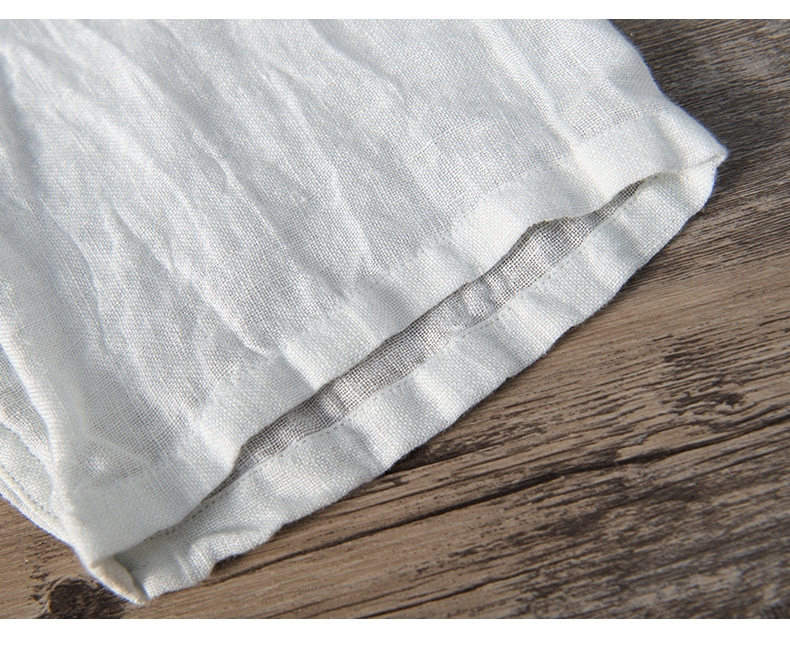 Льняная мужская футболка с коротким рукавом оптом из Китая