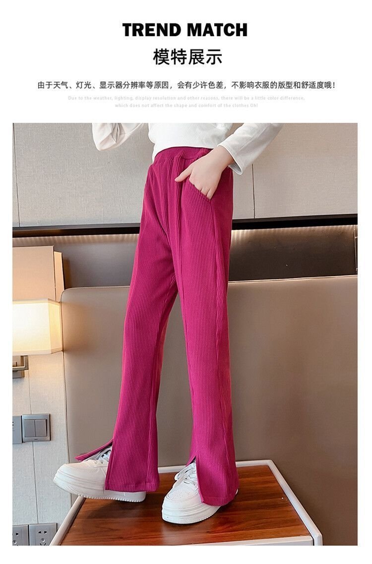 Детские летние широкие брюки с разрезами оптом