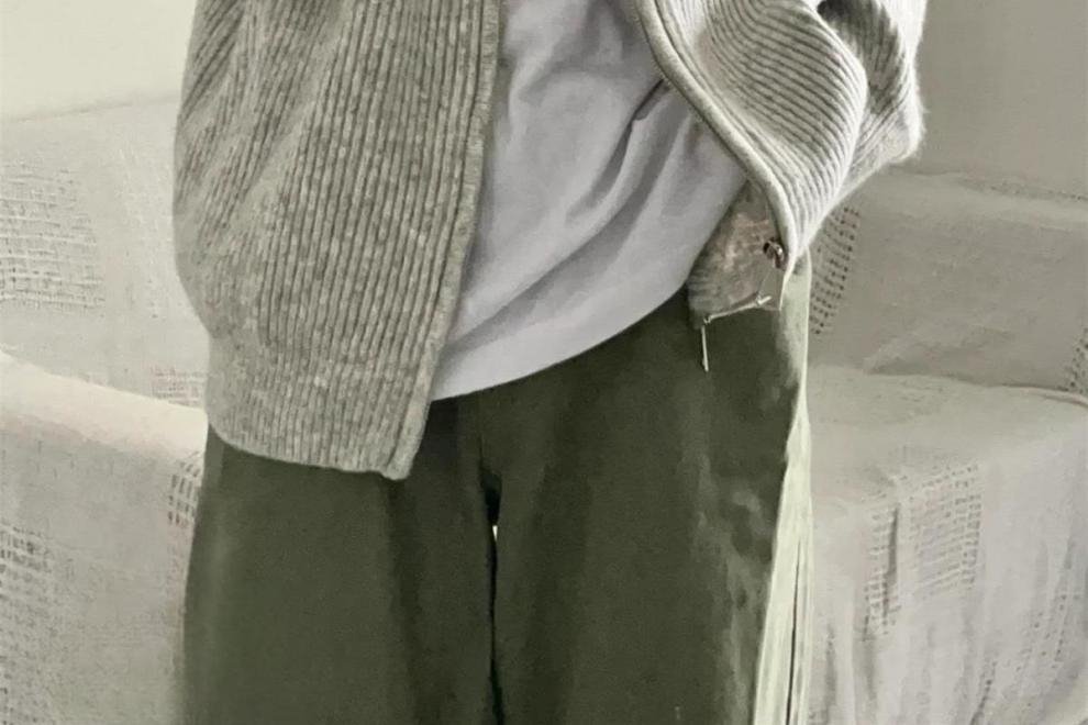 Мужской свитер с открытым воротником в японском стиле 2024 оптом