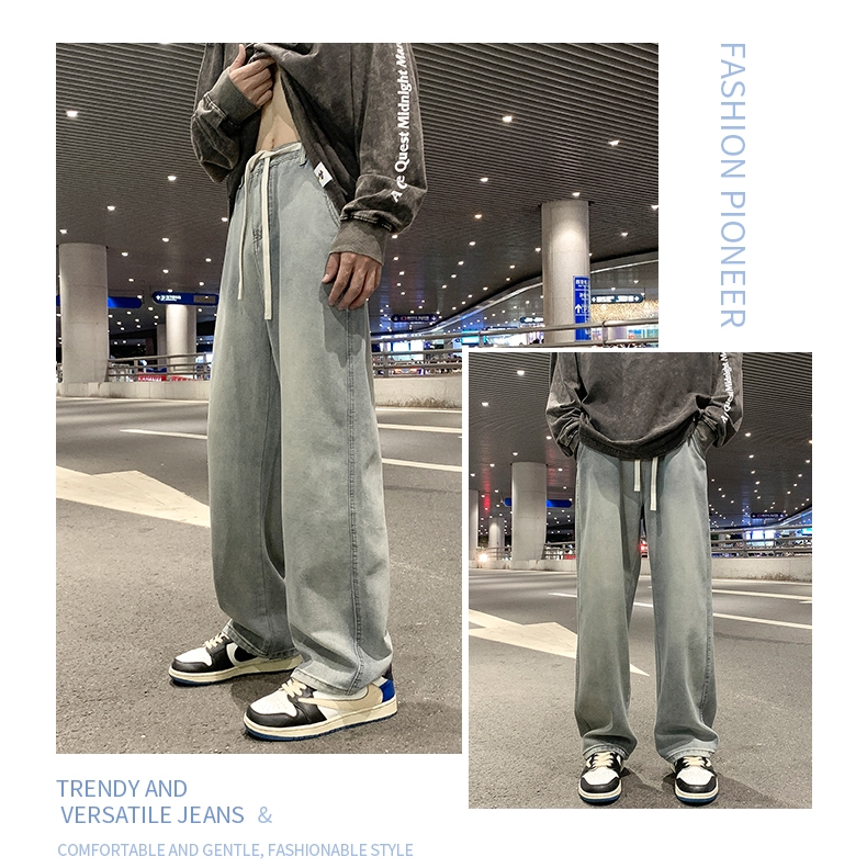 Мужские джинсы 2024 винтажного стиля оптом из Китая