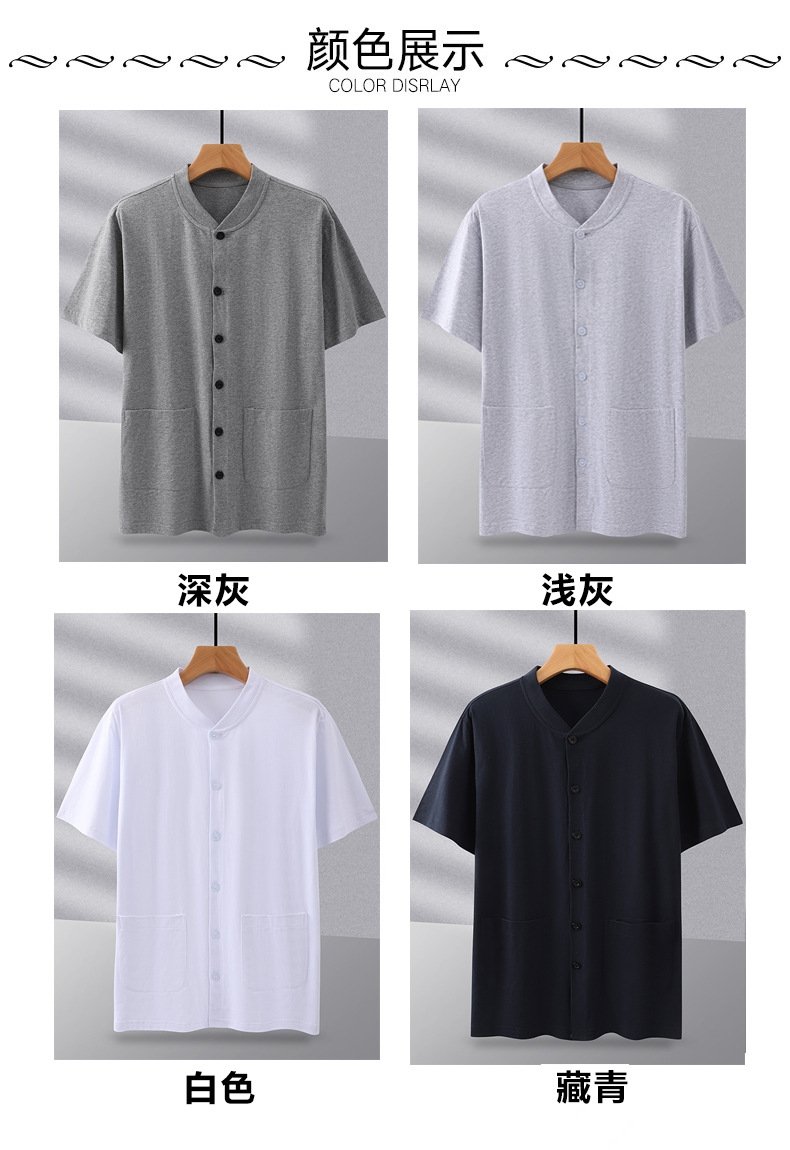 Мужская футболка с коротким рукавом из чистого хлопка оптом