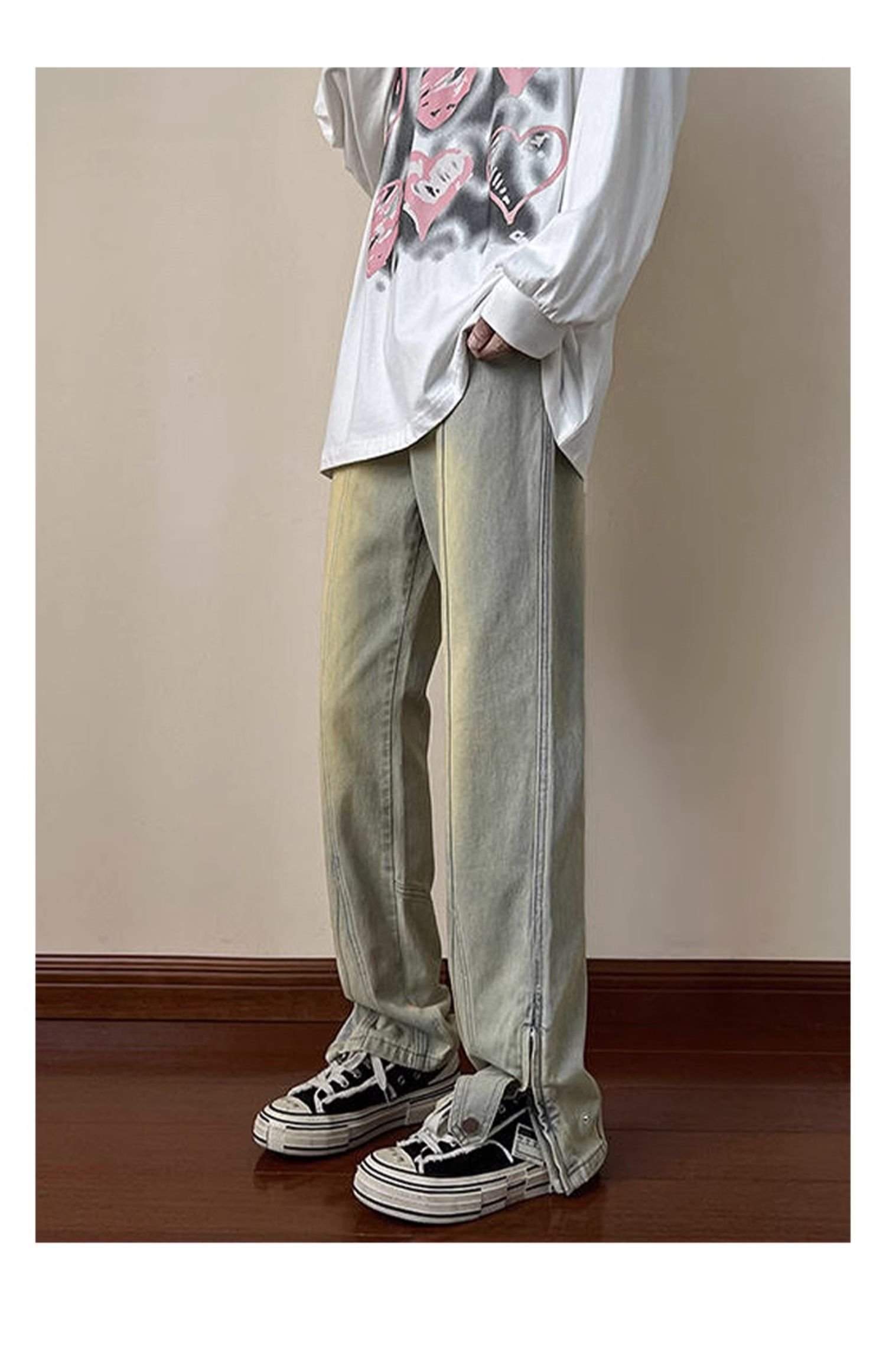 Джинсы oversize весенние мужские оптом из Китая