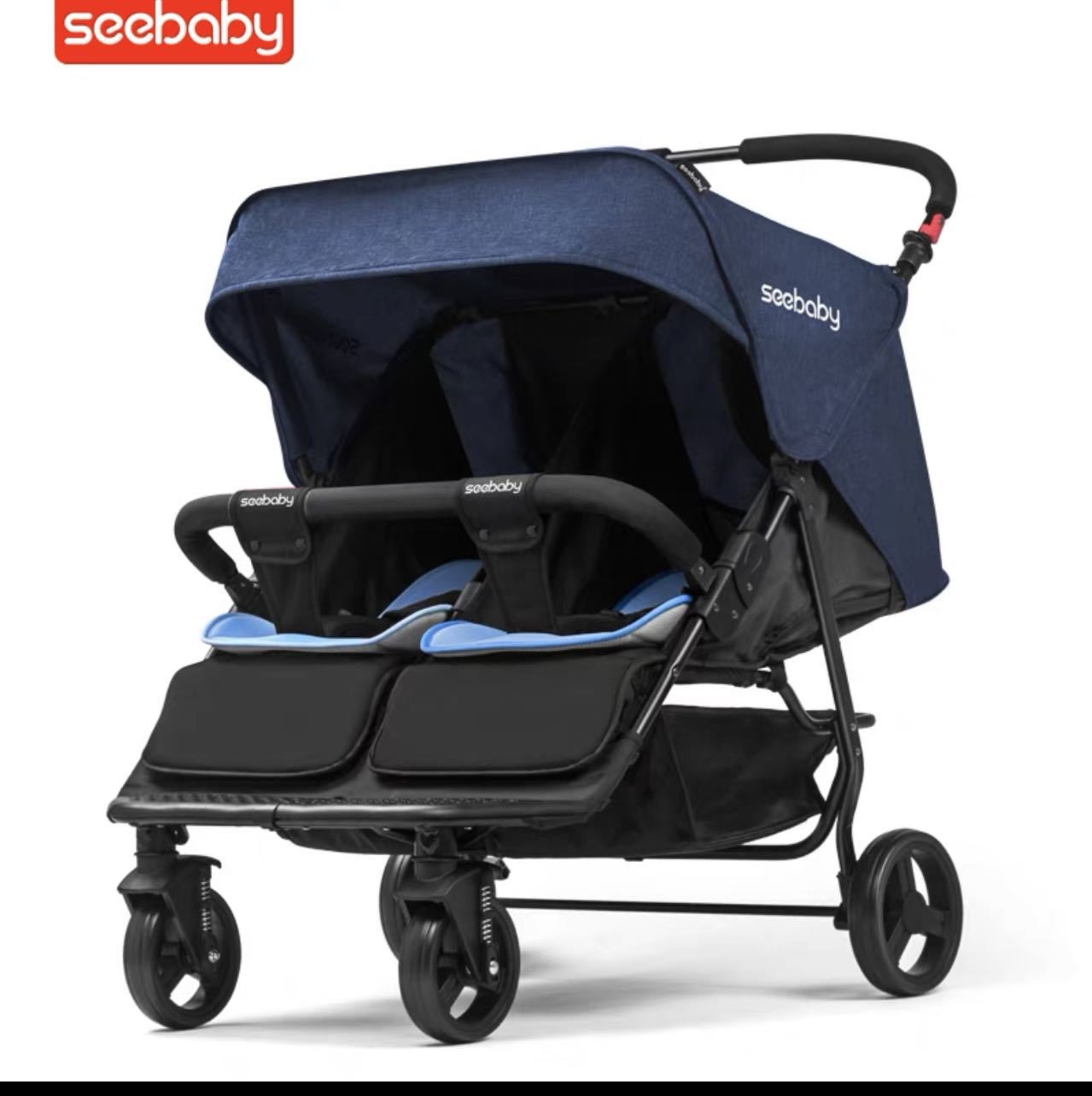 Двойная детская коляска SeeBaby T22 оптом из Китая