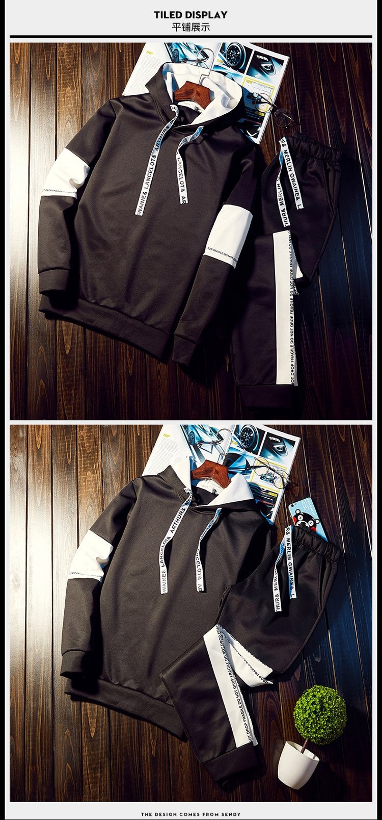 Весенний мужской спортивный костюм оптом из Китая