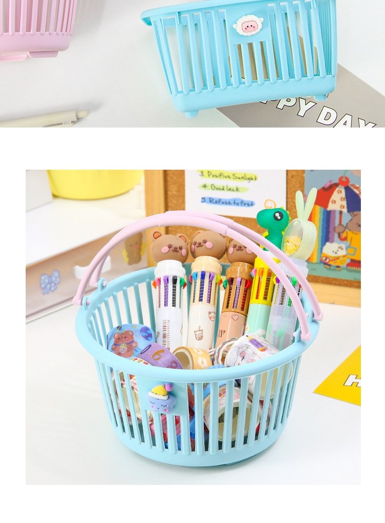 Корзина для хранения Макарон в стиле цветового столкновения оптом