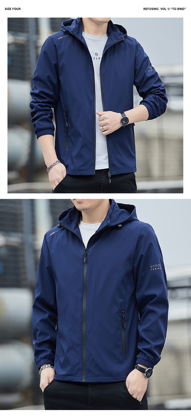 Мужская куртка весна-осень 2024 оптом из Китая