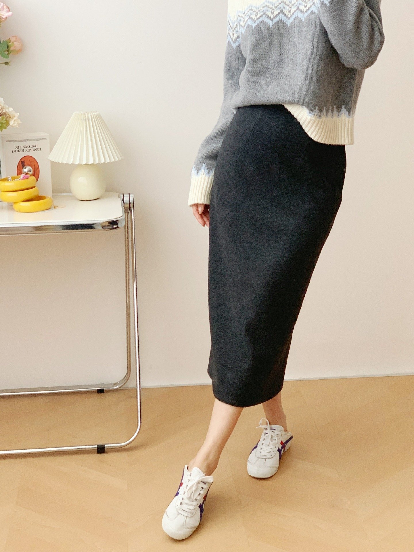 Женская юбка из шелка и кашемира оптом из Китая